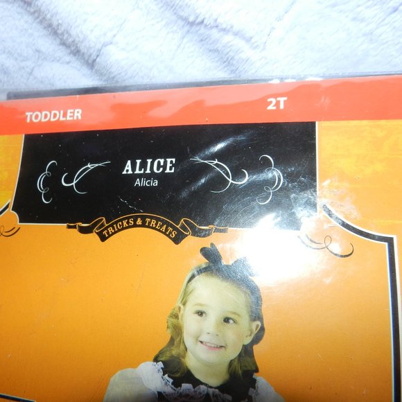 VTG 2010 DELUXE ALICE IN WONDERLAND TODDLERS GIRLS COSTUME SET 2T NEW/NWT - Picture 3 of 12